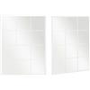 NONE Factory Cuadros - Specchio Bianco Siena 120x90cm - Metallo e Vetro - Decorativo - Specchio da finestra