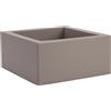 NONE Vaso Nicoli Minos, 60x60x22,5 cm di altezza, in resina.
