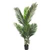 NONE Palma Areca Artificiale da Interni 140cm Verde con Vaso