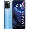 NONE ZTE Blade A72 - Smartphone 6,74"" HD+ 90 Hz, 3 GB di RAM, 128 GB di memoria espandibile fino a 1 TB, batteria da 5130 mAh, ricarica rapida da 22,5 W, tripla fotocamera da 13 MP, blu