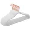 SONGMICS Set di 20 grucce vellutate, lunghe 41,5 cm, sottili, con elevata capacità di carico, dotate di ganci rotanti a 360° ° , per camicie Full Warm, bianco e oro rosa/rosa e oro rosa