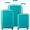 Roncato B-FLYING SET VALIGIE (Grande, Medio, Cabina) - Turchese