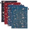 FINGERINSPIRE 4 Pz Sacchetti per Scarpe in Seta Ricamati con Fiori 4 Colori 35x26cm Rettangolari con Ricamo a Fiori, in Te la di Iuta con Coulisse per Natale Confezionamento di Matrimoni