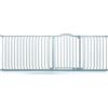 Safetots Cancelletto di Sicurezza con Parte Superiore Incurvata, 216cm - 225cm, Grigio Opaco, Montaggio a Pressione, Cancelletto per Bambini per Porte, Corridoi e Spazi Stretti, Barriera di Sicurezza