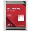 ‎Western Digital Technologies, Inc. WD Red Pro 26TB NAS Hard Disk Interno 3,5" - 7200 RPM, SATA 6 Gb/s, CMR, Cache d