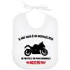 La Ruotante Bavaglino in 100% cotone moto motocross motociclista biker papà bavetta regalo nascita (4)