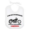 La Ruotante Bavaglino in 100% cotone moto motocross motociclista biker papà bavetta regalo nascita (1)