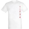 Generico T-shirt maniche corte compatibile con marce rosse epoca vintage NM (Bianco, XS)
