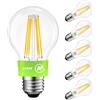 LVWIT Lampadine LED E27 Luce Calda 2700K, Lampadina 7.2W Equivalenti a 100W, 1521LM, Classe A Ultra Efficiente, Lampadina LED Filamento A60 Stile Vintage Retrò, Risparmio Energetico, Non Dimmerabile