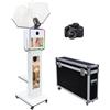 NEWESGOGO Magic Mirror Photo Booth Machine con touch screen da 15,6 pollici e ombrello dalla luce morbida, macchina fotografica per selfie con luce RGB per matrimoni, feste, mostre, noleggio (Machine +