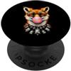 Urban Vulpine Art Elegante volpe Bubblegum Vulpine Fashion Art PopSockets PopGrip Adesivo