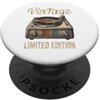Lakelandwholesale1 Shirt Company Giradischi in vinile vintage 1970 in edizione limitata retrò PopSockets PopGrip Adesivo