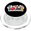 Happy Back To Class Teacher Teacher Crayon Apple Pencil Cute Back to School PopSockets PopGrip per MagSafe