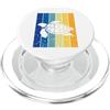 Coastal Marine Nature Co Tartaruga marina vintage silhouette spiaggia oceano fauna selvatica PopSockets PopGrip per MagSafe