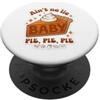 Lakelandwholesale1 Shirt Company Divertente torta di zucca Ringraziamento Holiday Pun PopSockets PopGrip Adesivo