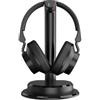 IRRADIO IR-SIGMA PLUS, Set cuffia Wireless BT per TV, Musica e Gaming. Audio Immersivo, Equalizzazione Selettiva, Modalità BT o Cablata, Ascolto Condiviso, Distanza di Trasmissione fino a 30m