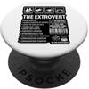 Lakelandwholesale1 apparel Company I tratti fondamentali estroversi Divertente farfalla sociale in uscita PopSockets PopGrip Adesivo