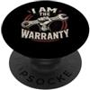Mechanic I Am The Warranty Funny Craftsm Sono il meccanico di garanzia amante delle auto PopSockets PopGrip Adesivo