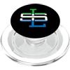 WAYout Arts Freetown Sierra Leone WAYout Arts Freeetown Sierra Leone Flag Salone Monogram SL PopSockets PopGrip per MagSafe