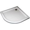 LANERI Piatto Doccia in Abs Acrilico Rinforzato Con Fibre Di Vetro e Resina Poliestere (80x80 curvo semicircolare)