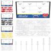 Glarks 130pcs 7 dimensioni Rivetti ciechi in alluminio bianco, Pop rivetto in acciaio mandrino in alluminio, Pop rivetti assortimento Kit, Grandi rivetti flangia per metallo, Mobili, Automotive