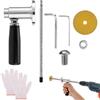 Lyreh Tagliatubi Interno per Tubi in PVC, Set di Utensili Tagliare Tubi Plastica in Acciaio Inossidabile con Scala e Misuratore di Profondità Regolabile per Tubo PVC da 3,81-20,32cm