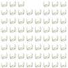 TONGIHS 60 pezzi Clip fisse a forma di U Clip, Fascette Stringitubo, Clip per Tubi, per fissare tubi in acciaio inossidabile, tubi in plastica, tubi in gomma, tubi del gas