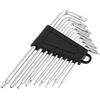 Tyenaza Chiave a punta a stella 9 pezzi Chiave a brugola universale a forma di L esagonale di sicurezza piccola Set di chiavi a mano Hand