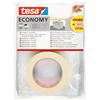 tesa Nastro per Mascheratura ECONOMY EcoLogo, Nastro in Carta per Mascheratura, Rimozione senza Residui per 4 Giorni, senza Solventi, Sottile, 2x 50m x 30mm + pellicola di copertina
