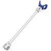 Gdfnmogo Asta di prolunga per spruzzatore airless con supporto per ugello, in acciaio inox, estensione per pareti e soffitti alti, 25/30/50 cm (30 cm)