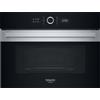 Hotpoint Ariston Forno a Microonde da Incasso Combinato con Grill Capacità 40 Litri Potenza 900 Watt Funzione Crisp colore Nero e Acciaio Inox - HAMW54HMX