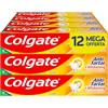 Colgate Dentifricio Colgate AntiTartar + Whitening 12 x 75 ml| dentifricio sbiancante per i denti | dentifricio al fluoro | aiuta a prevenire il tartaro sui denti | Aiuta a rimuovere le macchie superficiali