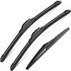 sctioansn Set di 3 tergicristalli per auto, ricambi originali per auto da 61 cm/50,8 cm/27,9 cm (confezione da 3)
