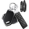 ATFIGII Custodia Chiave compatibile con Kia Telluride 2023-2026 Cover per chiave 2024 Sorento 2025 K4 K5 Carnival EV6 Guscio TPU Porta chiave Portachiavi 4 tasti Nero