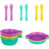 Playgro First Fun Set Pappa Completo 3 Pezzi, Set Pasti per Bambini con Ciotole, Piatti e Posate, Ideale per Ogni Pasto