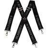 TORLAND Spalline da uomo extra forti in pelle bovina 5 cm di larghezza con chiusura a moschettone per pantaloni da lavoro, pantaloni da motociclista, lunghezza 135 cm, regolabile fino a 2 m