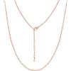 GoldChic Collana Donna Acciaio Inossidabile 1.4mm Catena di Ricambio per Pendente Oro Rosa 45cm Catena Acciaiocon Confezione Regalo