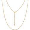 GoldChic Collana Donna Acciaio Inossidabile 1.4mm Catena di Ricambio per Pendente Oro 45cm Catena Acciaiocon Confezione Regalo