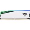 Patriot RAM D5 6000 32GB C40 Viper Elite RGB K2 (2 x 16GB, 6000 MHz, RAM DDR5, DIMM), Memoria RAM, Nero, Argento