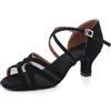 Uonpie Scarpe da Ballo Latino per Le Donne Tacco 5cm Pratica di Ballo, Beige,36.5 EU