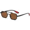 LJCZKA Retro Occhiali da Sole Pilota da Donna Doppio Ponte Uomo Occhiali da Sole Quadrati Vintage Anni 70 con UV400 Protezione