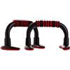 Endless EL1042 push-up bar con impugnature in schiuma bianco/rosso struttura in acciaio e plastica. Ideale per flessioni e allenamento fitness e bodybuilding. Base antiscivolo, riduce pressione polsi