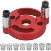Zocipro Posizionatore per Centri di Lavorazione del Legno, Posizionatore di Perforazione con Bussole di Foratura da 3/4/5/6/7/8/9/10mm, Guida per Trapano Tassello per Fori Dritti