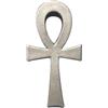 lazzaro italy Ankh egiziano spilla - Gioiello artigianale croce della vita egizia - Pin chiave egiziana in metallo placcato argento - H spilletta 3 cm