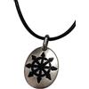 lazzaro italy Stella del Caos ciondolo talismano placcato argento con collana - Gioiello artigianale uomo e donna