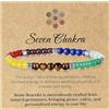 Emibele Bracciale Chakra, Pietre Naturali Colorate 7 Chakras Bracciale Cristallo per Energia Positiva Ridurre Ansia Meditazione, Gioiello Cristallo Guarigione 4mm Gioiello Moda Regalo per Donne Uomini