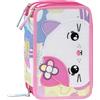 PANINI SCUOLA Mofu Mofu Astuccio Scuola Corredo 3 Zip Gatto