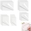 CQXSYTBN foglietti adesivi trasparenti 750 pezzi sticky notes impermeabili riadesivi block notes ufficio casa 5 dimensioni scrittura facile design trasparente per studio lavoro organizzazione
