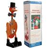 Fokayo Giocattolo a forma di uccellino che beve acqua, decorazione da scrivania con anatre di vetro a movimento perpetuo, giocattolo creativo a forma di anatroccolo in vetro senza sosta (Orange)