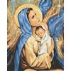 Artnapi Dipingere con i numeri, kit per adulti per bambini con cornice 40 x 50 cm (Santa Madre Dio, Maria) - Dipinto ad olio su tela - molto divertente e rilassante, anti lo stress